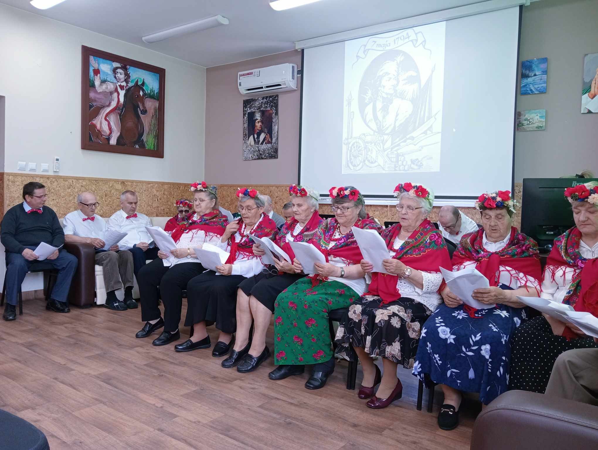 Wsp&oacute;lne śpiewanie pieśni patriotycznych