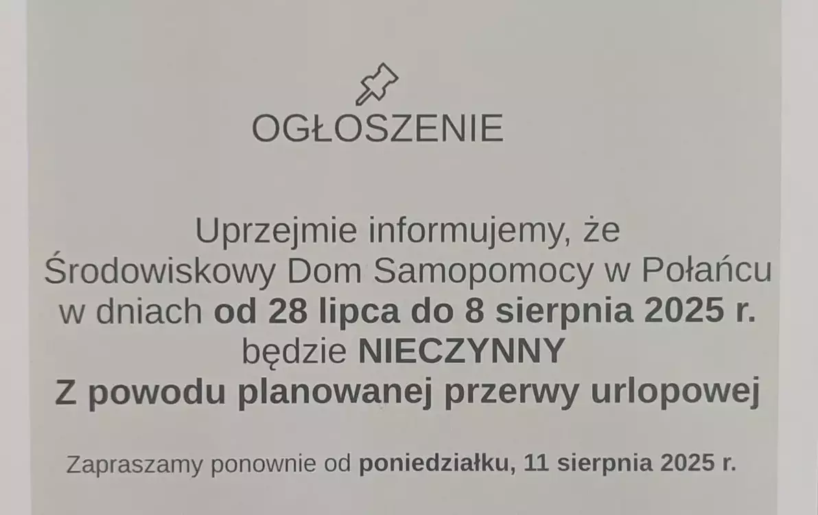 Zdjęcie do Ogłoszenie